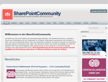 Tablet Screenshot of blogs.mysharepoint.de